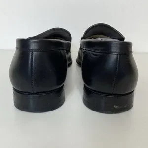 Cesare Paciotti Leather Square Toe Slip On Loafers Cesare Paciotti Mens 9.5 Suede Black Leather Italy Buckle  main image 3